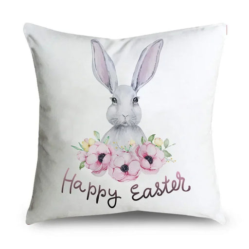 easter theme pillowcase Easter egg rabbit pillowcase holiday party home decoration cushion cover   S