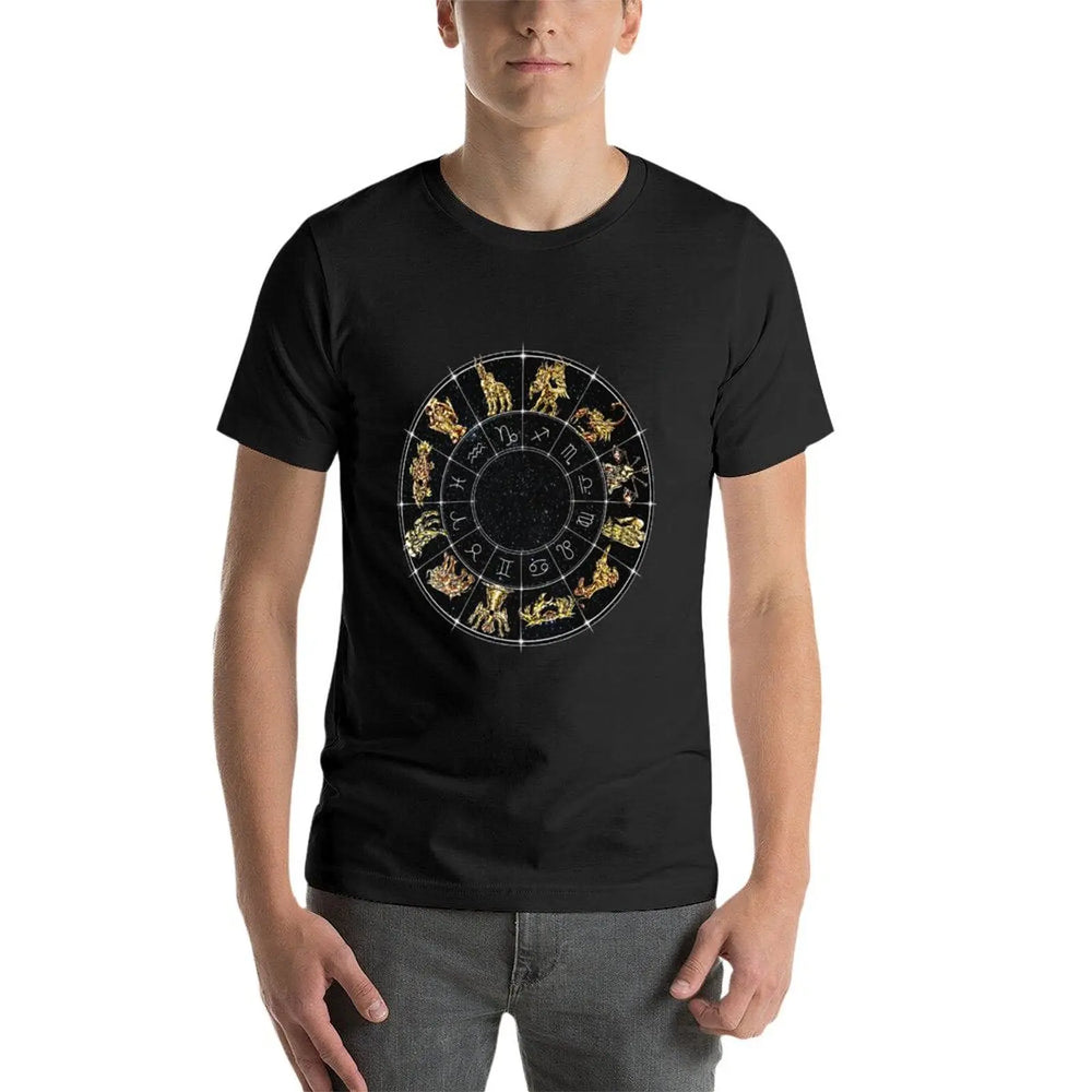 Saint Seiya Zodiac Sign Wheel Anime T-Shirt