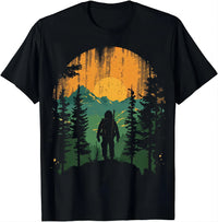 Retro-style Hiker T-shirt with Mountains