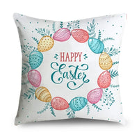 easter theme pillowcase Easter egg rabbit pillowcase holiday party home decoration cushion cover   S