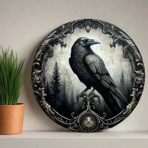 Sun And Moon Themed Sign, Round Metal Decor Sign For Home, Cafe, Restaurant, Living Room Wall Decoration, Mother's Day Gift