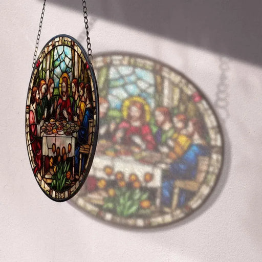 Jesus Christ Acrylic Stained Glass Window Hanging Ornament Glass Suncatcher Gift Christian Gift Religious Decor for Christian