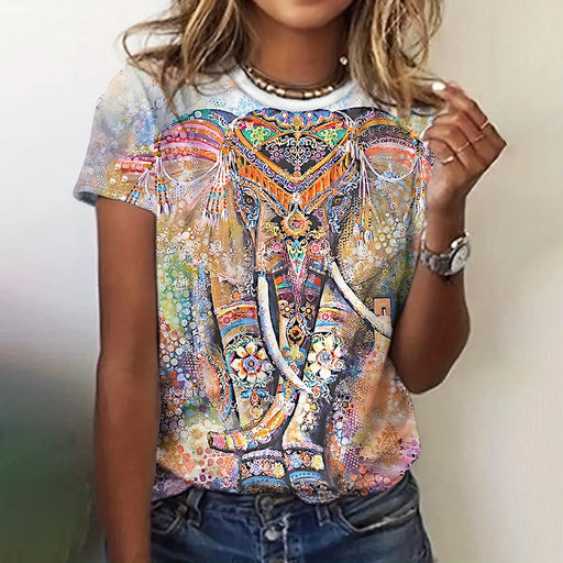 Summer Fashion Butterfly Bird 3D Print T-shirts Women Streetwear Casual Y2k Short Sleeve T Shirt O-neck Tees Tops Clothing