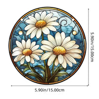 Resurrection Sun Sign Stained Acrylic Window Hanging Decor