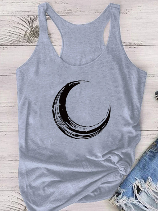 Moon Printed Tank Top