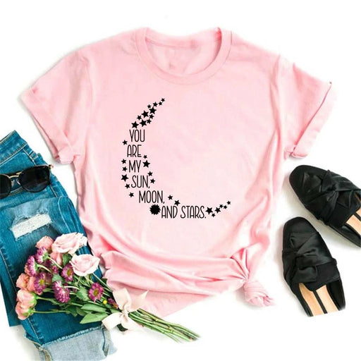 Moon Butterfly Astrology T-Shirt Casual Women’s Top
