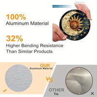 Moon and Sun Sign Metal Wall Decor for Home