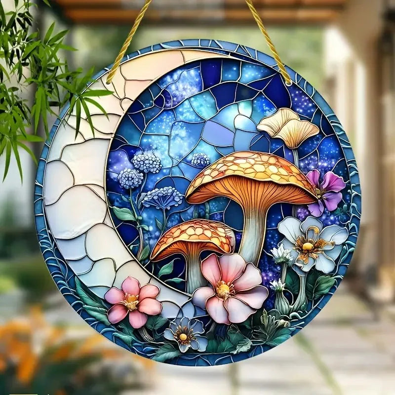 Tree of Life Theme Acrylic Sun Catcher- Window Hanging Decor with Stained Glass Appearance for Multi-Scene Decor Perfect festiva