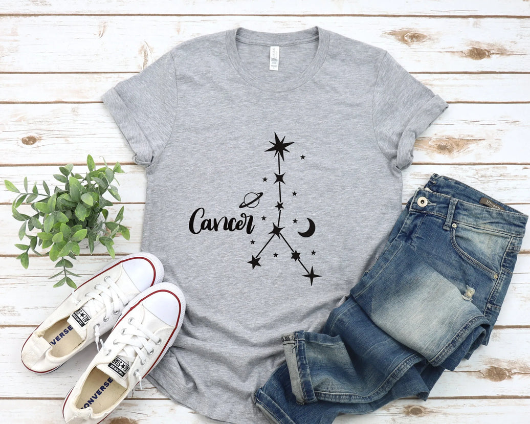 Cancer Sign T Shirt Zodiac Astrology