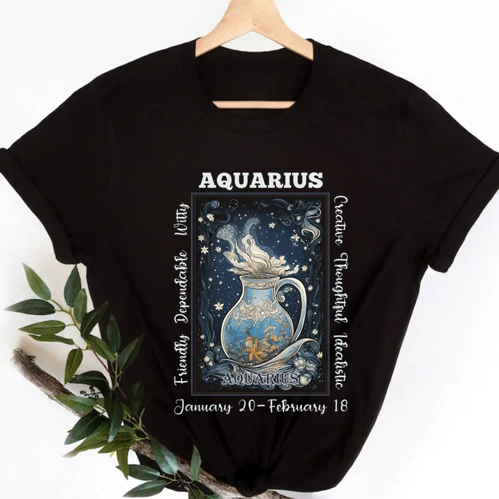 Aquarius Zodiac T-shirt