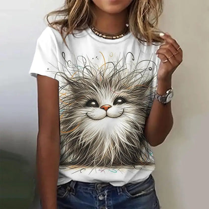 3d Cat Tshirt