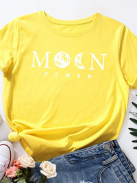 Moon Power Astrology T-Shirt Women’s Casual Summer Tee