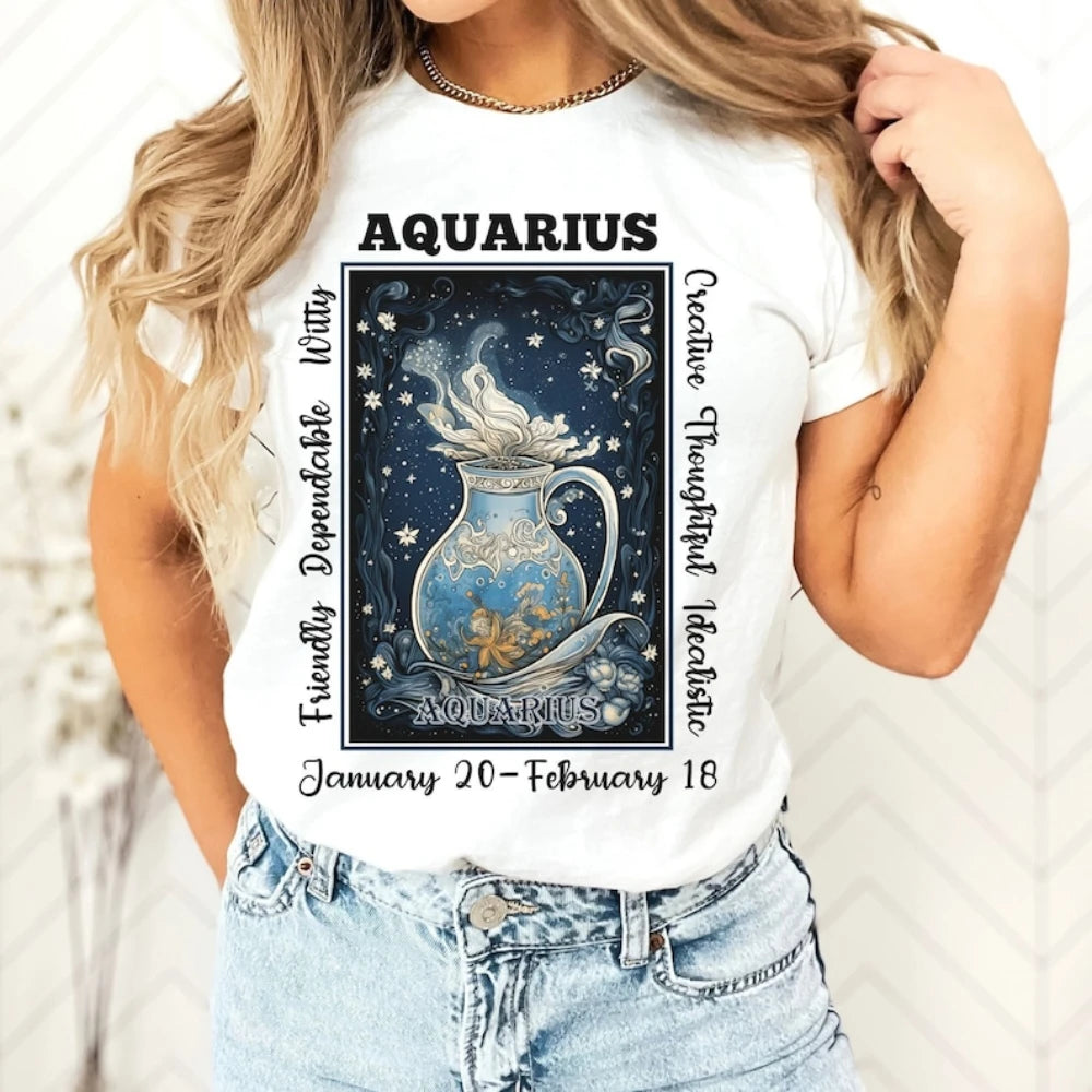 Aquarius Zodiac T-shirt