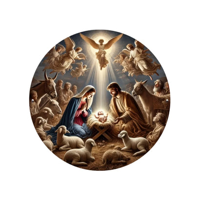 Room Decor Jesus Comes Suncatcher Light Catcher Circular Round Centerpiece for Porch,Garden,Office, Home Decoration Acrylic Sign