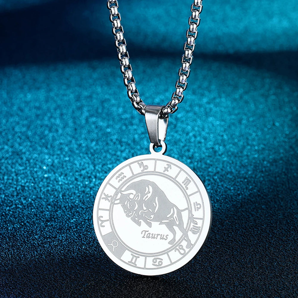 Capricorn Zodiac Sign Pendant Necklace Constellation Jewelry Gift