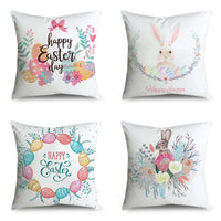 easter theme pillowcase Easter egg rabbit pillowcase holiday party home decoration cushion cover   S