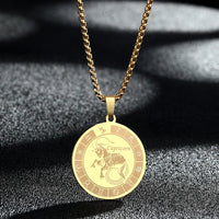 Capricorn Zodiac Sign Pendant Necklace Constellation Jewelry Gift