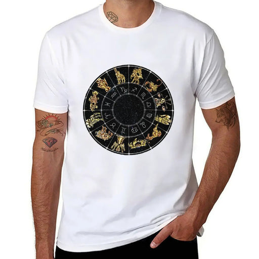 Saint Seiya Zodiac Sign Wheel Anime T-Shirt