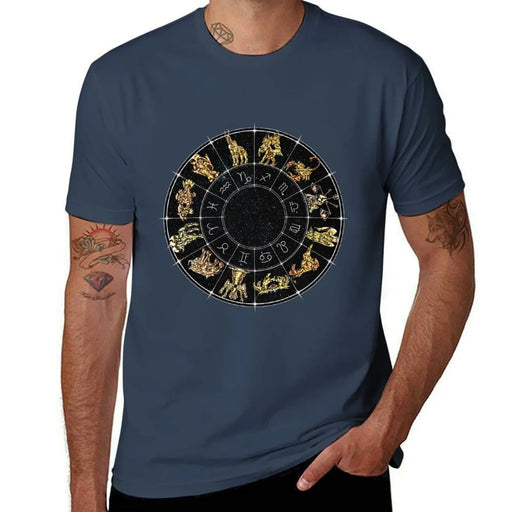 Saint Seiya Zodiac Sign Wheel Anime T-Shirt