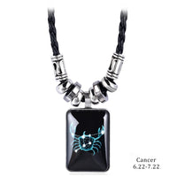 Personalized Zodiac Sign Galaxy Constellation Pendant Necklace