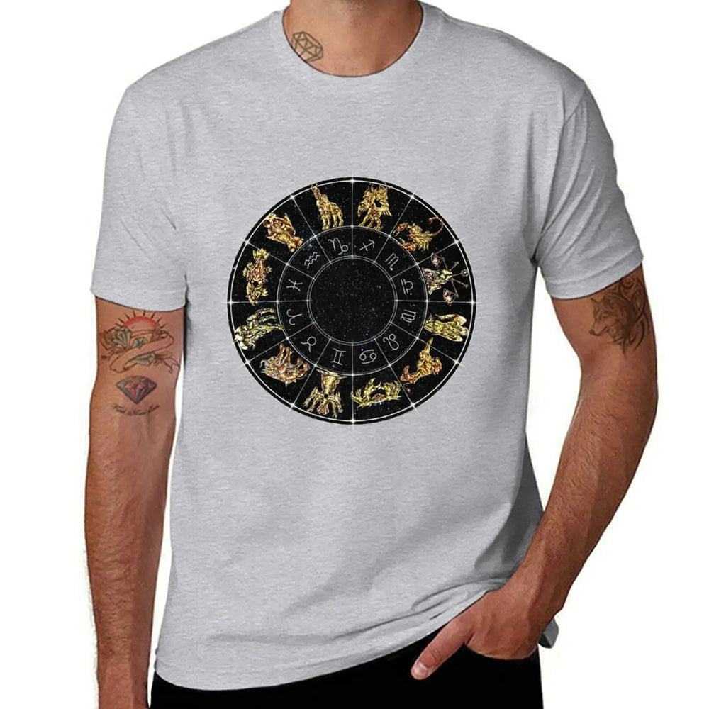Saint Seiya Zodiac Sign Wheel Anime T-Shirt