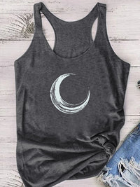 Moon Printed Tank Top