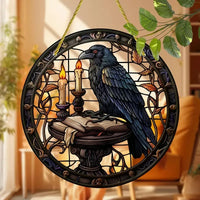 Tree of Life Theme Acrylic Sun Catcher- Window Hanging Decor with Stained Glass Appearance for Multi-Scene Decor Perfect festiva