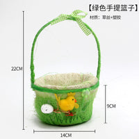 Easter Decorations Easter Egg Satchel Chicken Basket Easter DIY Handmade Gift